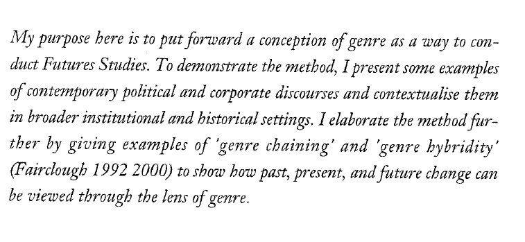 Contradictions and Insitutional Convergence: Genre as Method * Journal ...